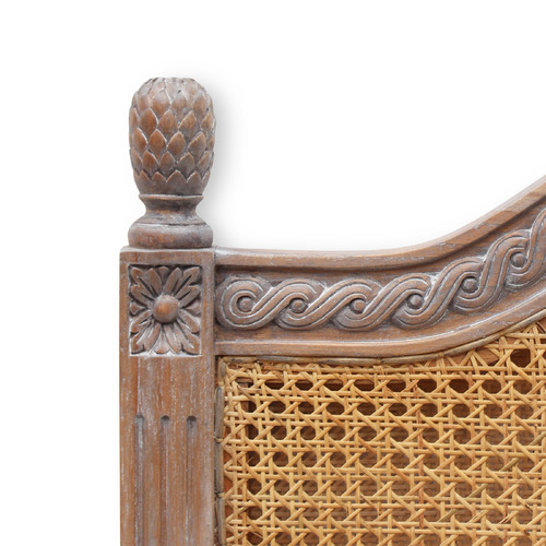 French Provincial Toulouse Rattan Headboard