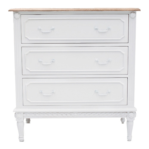 French Provincial Toulouse 3 Drawer Chest