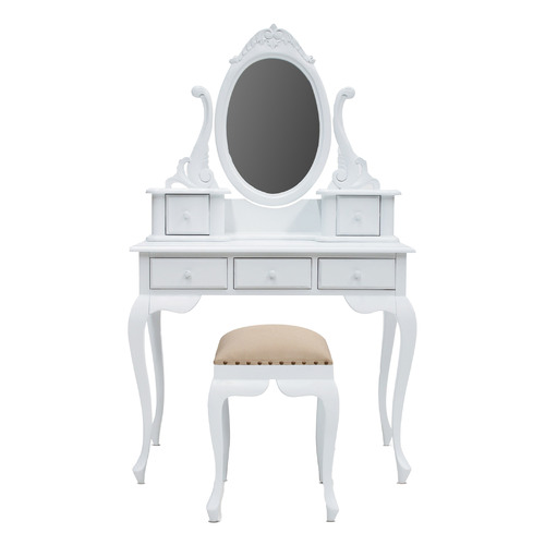 French Provincial Paris Dressing Table and Stool