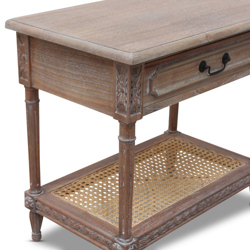 Natural Marseille Rattan Bedside Table