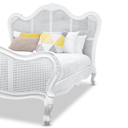 Parisian Rattan & Wood Bed