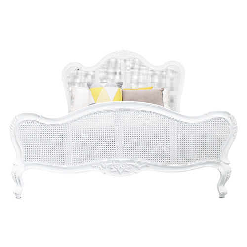 Parisian Rattan & Wood Bed