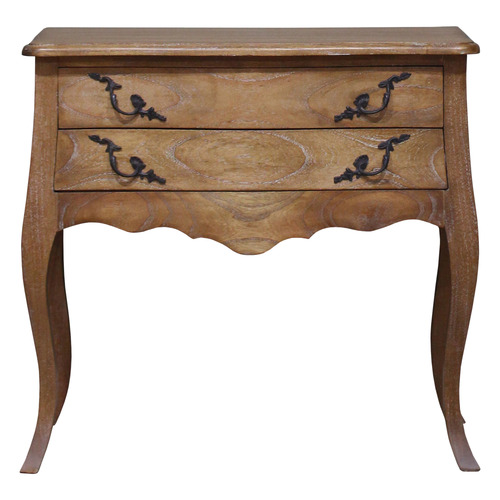 French-Provincial-Chateaux-2-Drawer-Bedside-Table-MCAB-160-E