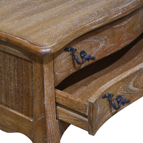 French-Provincial-Chateaux-2-Drawer-Bedside-Table-MCAB-160-E