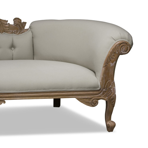 Carrington Furniture Classic French Chaise Sofa | Temple & Webster