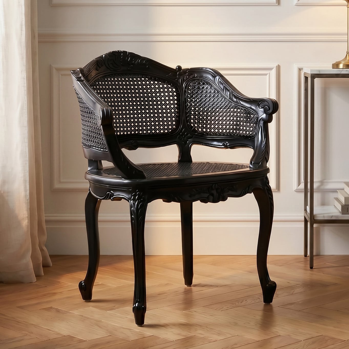 French Provincial Marcella Bergere Chair