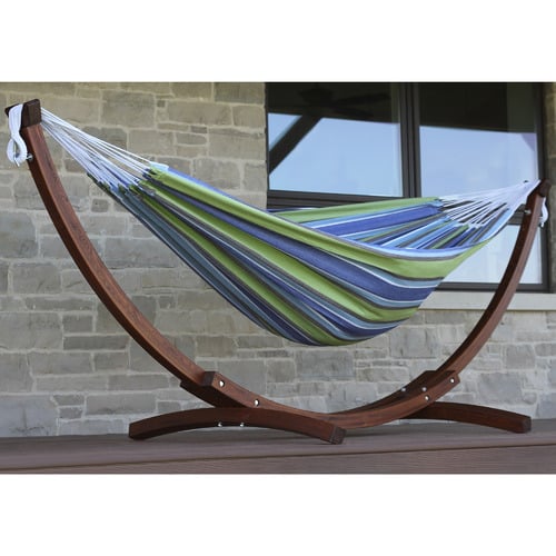 Double Cotton Hammock with Stand