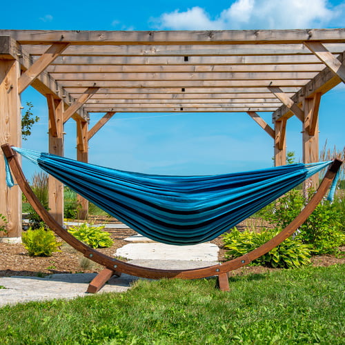 Double Cotton Hammock with Stand