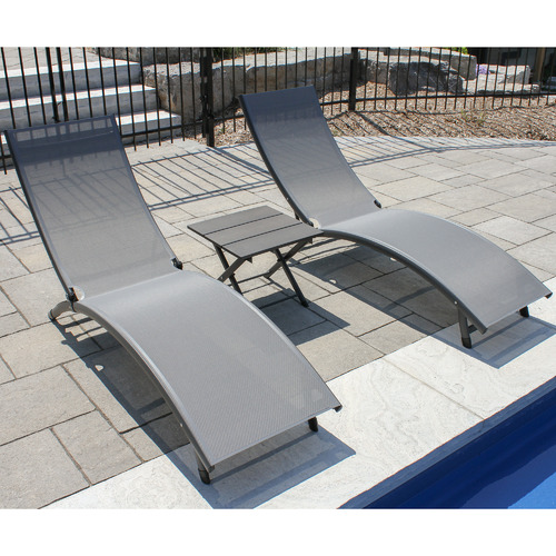 2 Seater Grey Coral Springs Sun Lounge Set
