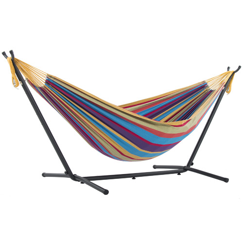 Combo Cotton Double Hammock with Stand