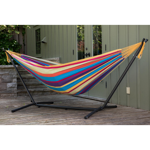 Combo-Cotton-Double-Hammock-with-Stand-UHSDO8