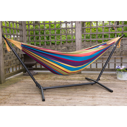 Combo-Cotton-Double-Hammock-with-Stand-UHSDO8