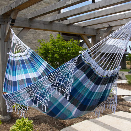 Vivere Hammocks Authentic Brazilian Tropical Double Hammock Temple