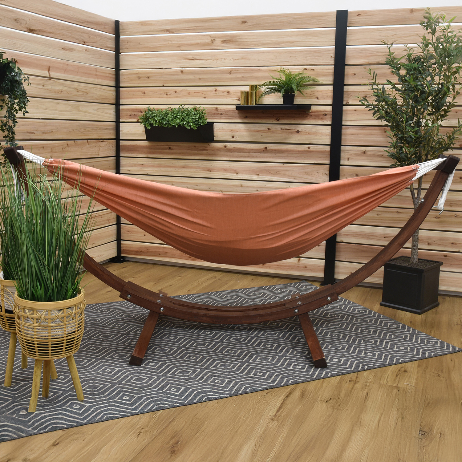 Sunbrella Double Hammock with Stand
