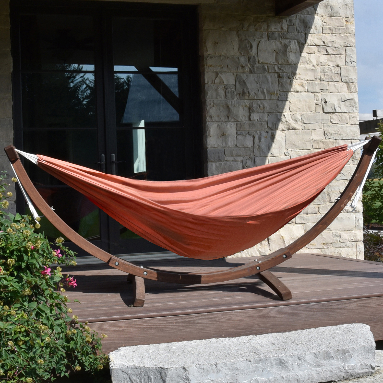Sunbrella Double Hammock with Stand