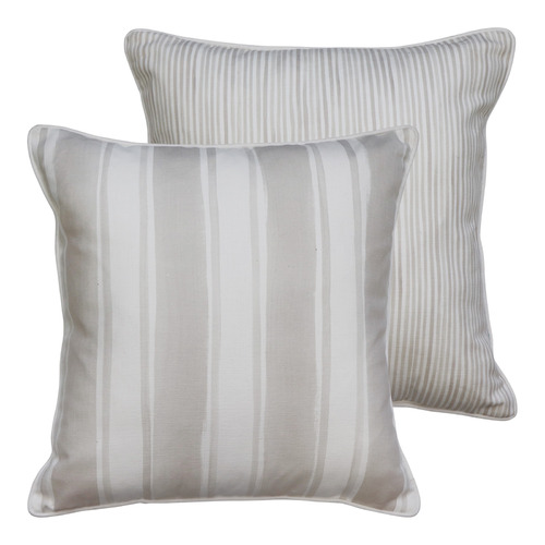 Striped Fraser Linen-Blend Cushion