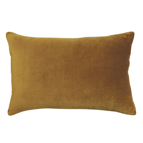 Rectangular Cotton Velvet & Linen Cushion