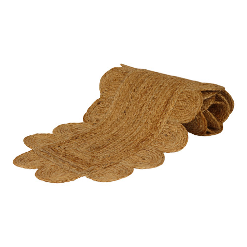 Madras Link Scallop Jute Table Runner Temple & ster