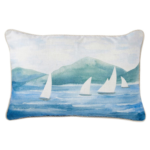 Sail Boats Cotton & Linen Cushion Temple & ster