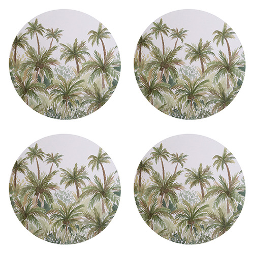 4 Piece Marley Round Placemat Set