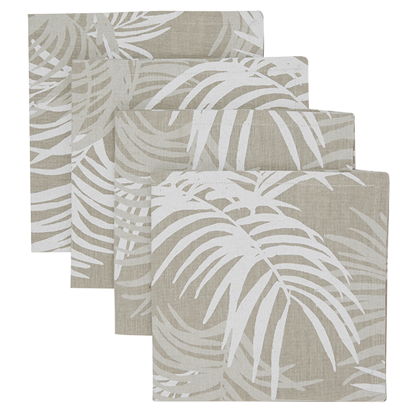 4 Piece Flores Cotton Napkin Set