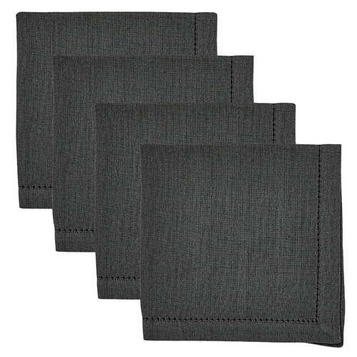 Dark Grey Jetty Cotton Napkins