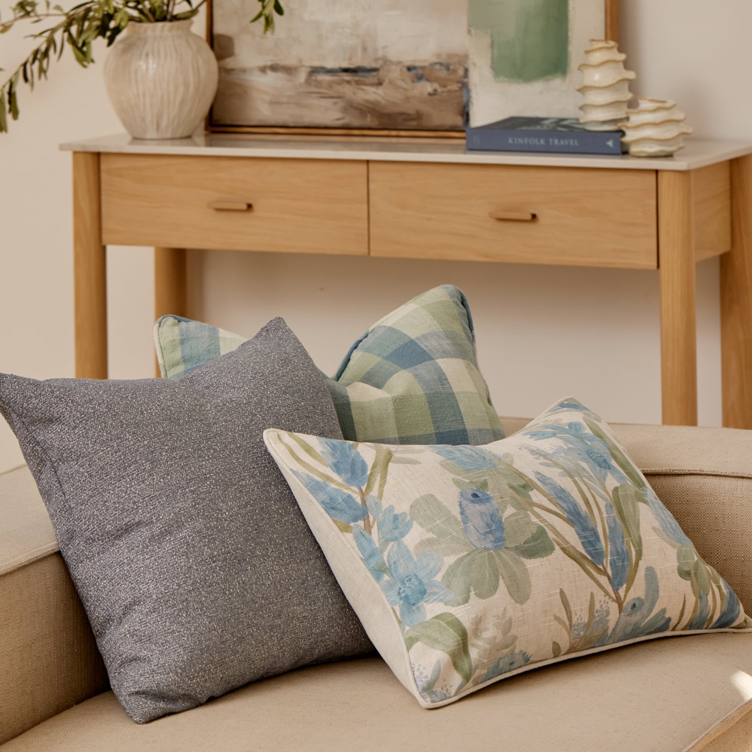 Sanders Rectangular Cotton Cushion