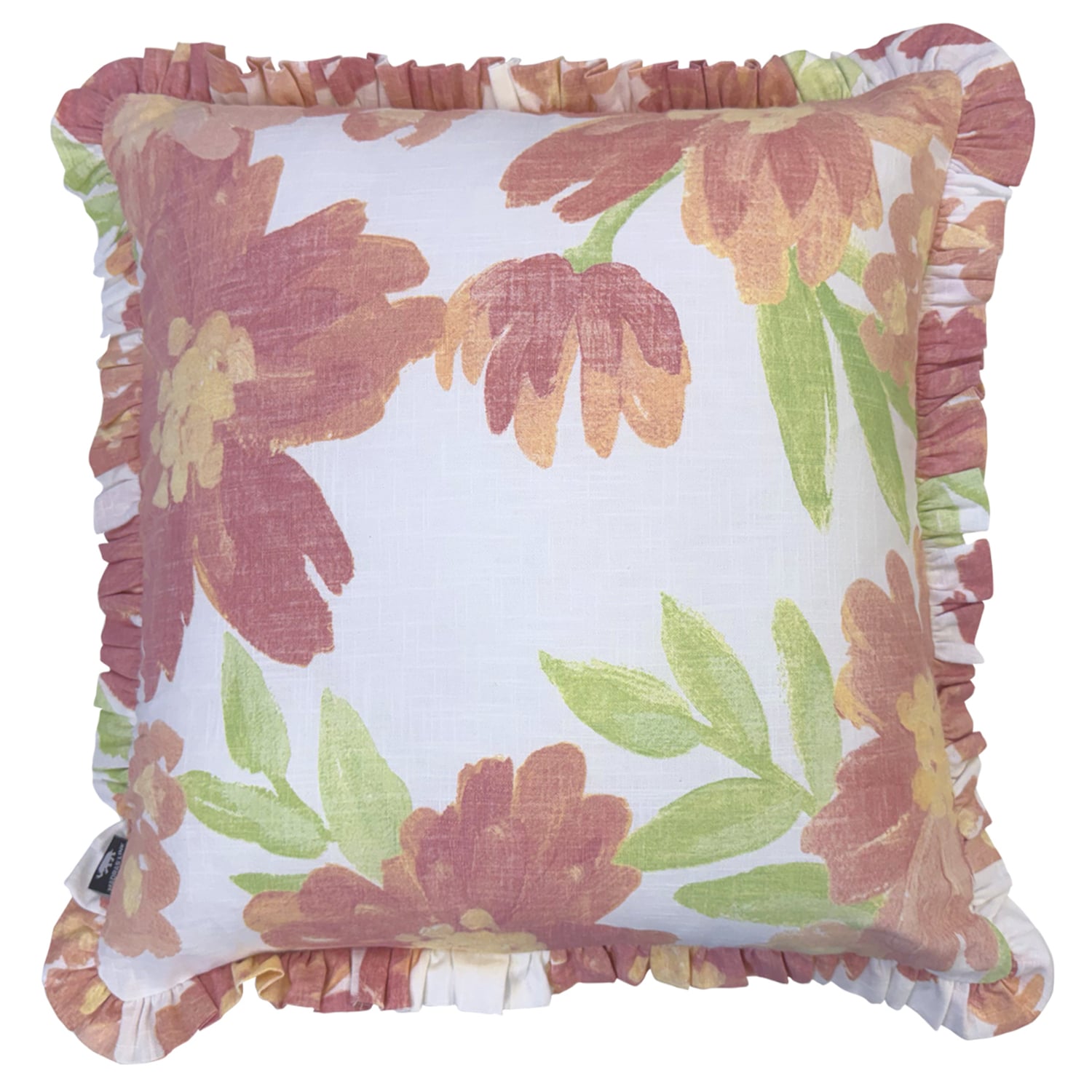 Flora Reversible Cotton Cushion