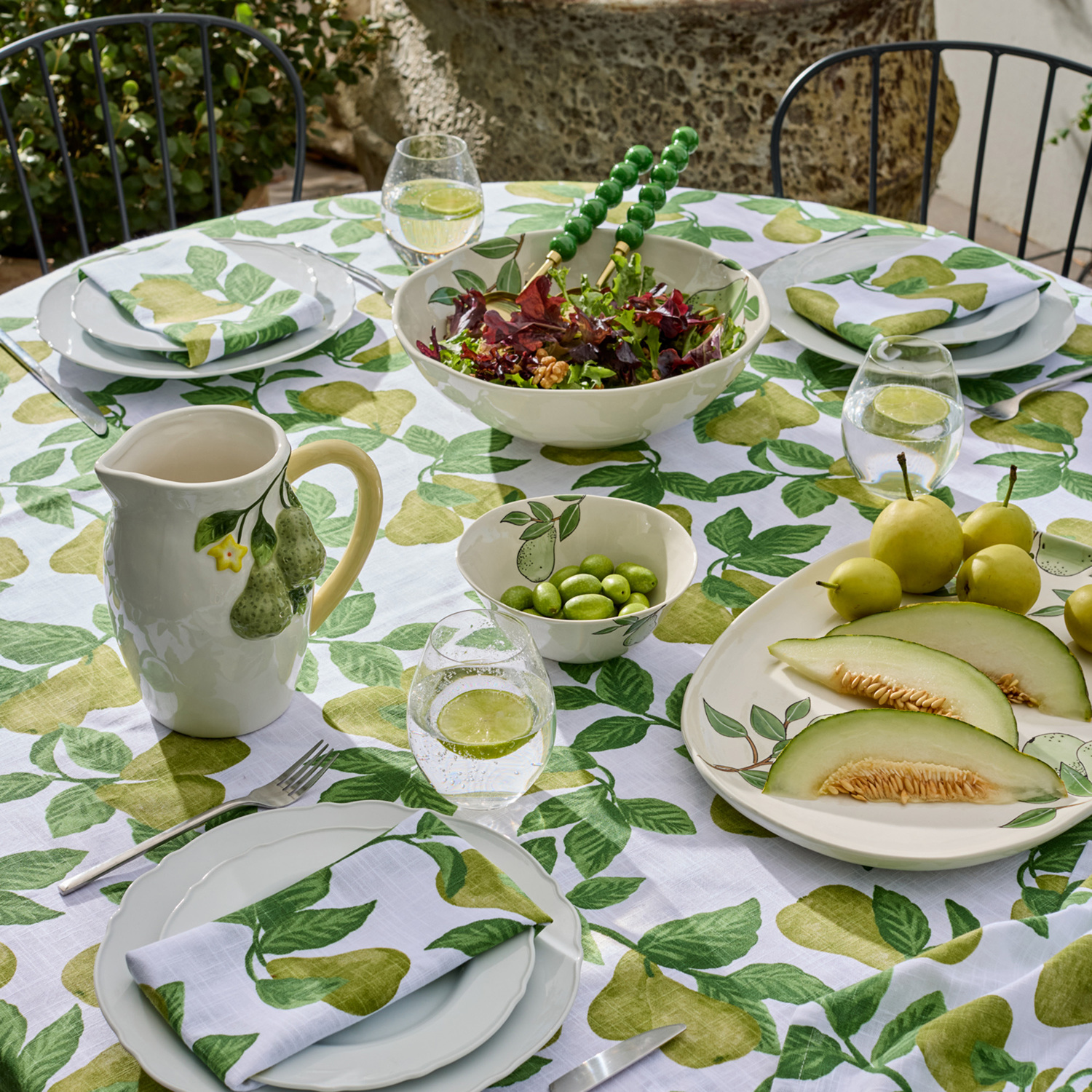 Pear Cotton Slub Tablecloth