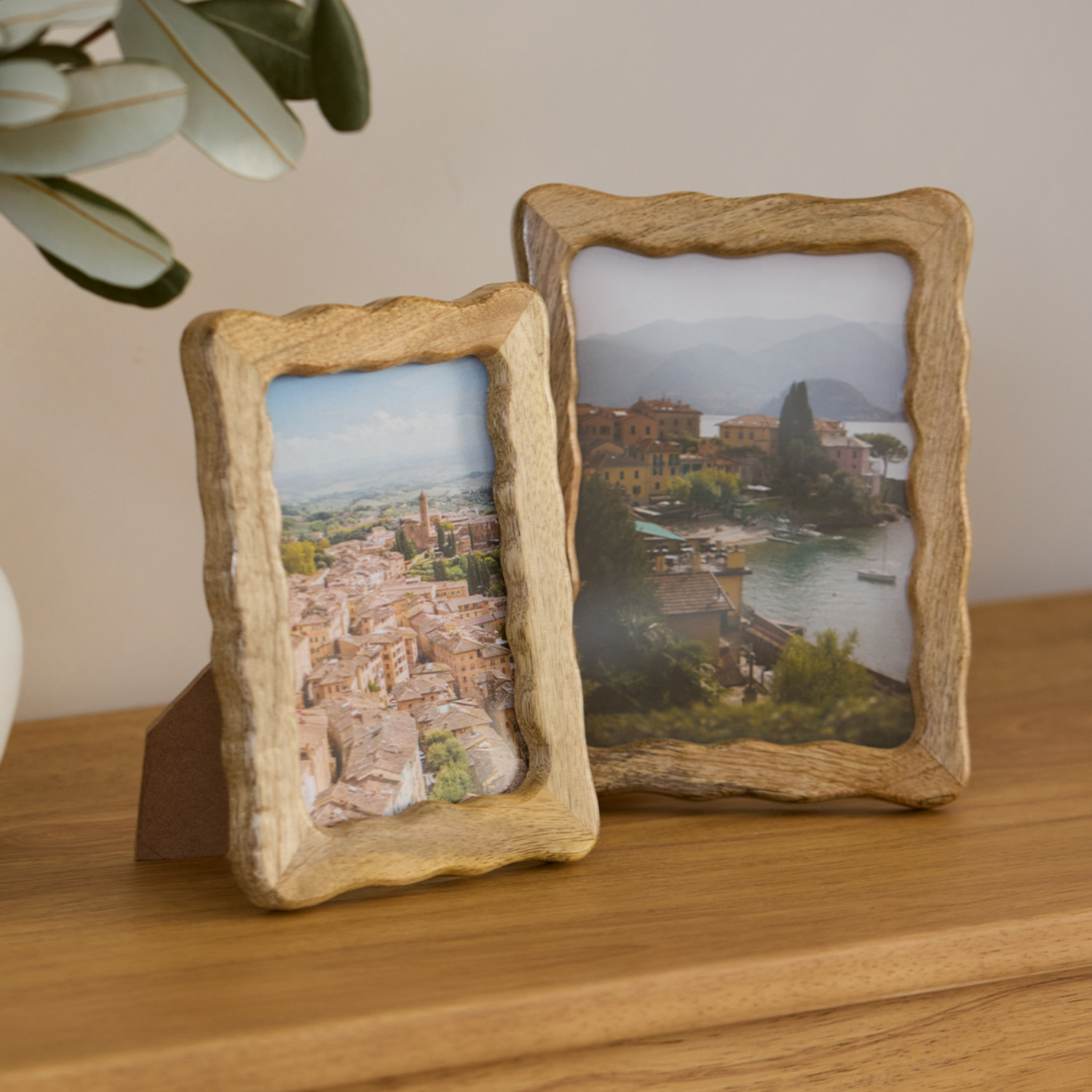 Wavy Mango Wood Photo Frame