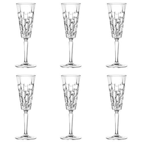 Crystalleria Etna 187 Glass Champagne Flutes
