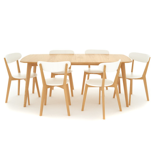 Estudio Furniture Oslo Large 7 Pce Dining Set | Temple & Webster