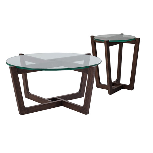 Estudio Furniture Monterey Glass Coffee & Side Table Set & Reviews