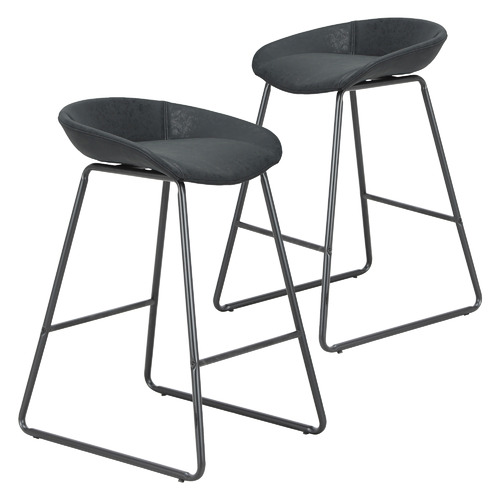 66cm Remy Faux Leather Counter Stools