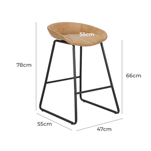 66cm-Remy-Faux-Leather-Counter-Stools