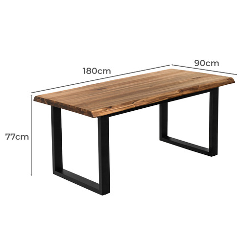 6 Seater Millbrooke Live Edge Dining Table & Chair Set