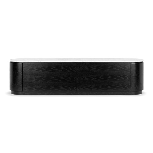 Toulouse Carrara White Marble TV Stand