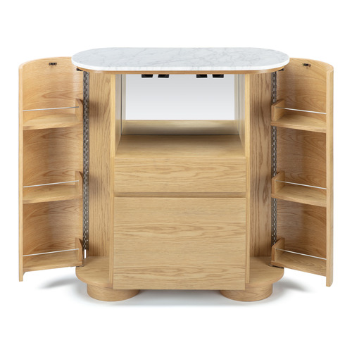 Maybury Carrara Marble Wine Cabinet