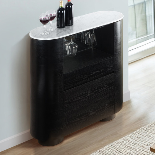 Maybury Carrara Marble Wine Cabinet