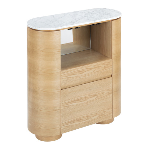 Maybury Carrara Marble Wine Cabinet