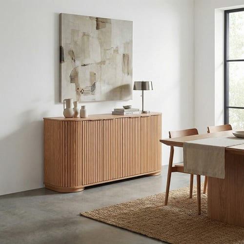 Orlaith Ribbed 4 Door Sideboard