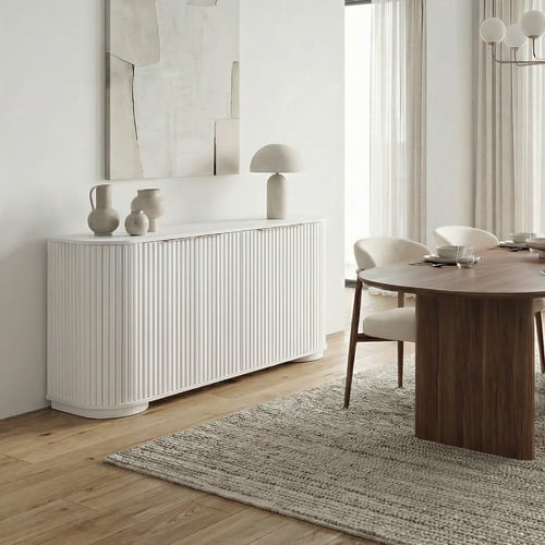 Orlaith Ribbed 4 Door Sideboard