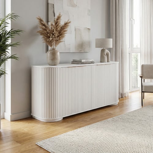 Orlaith Ribbed 4 Door Sideboard