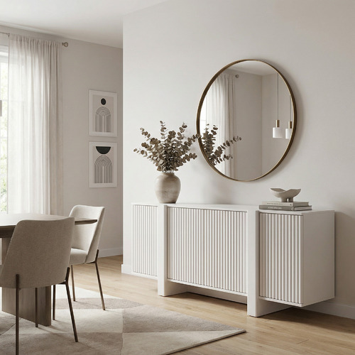 Orlaith Rectangular 4 Door Sideboard