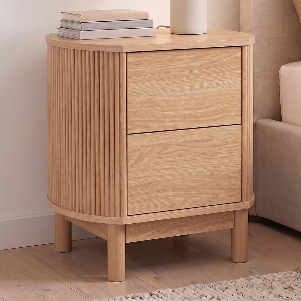 Villeneuve 2 Drawer Bedside Table