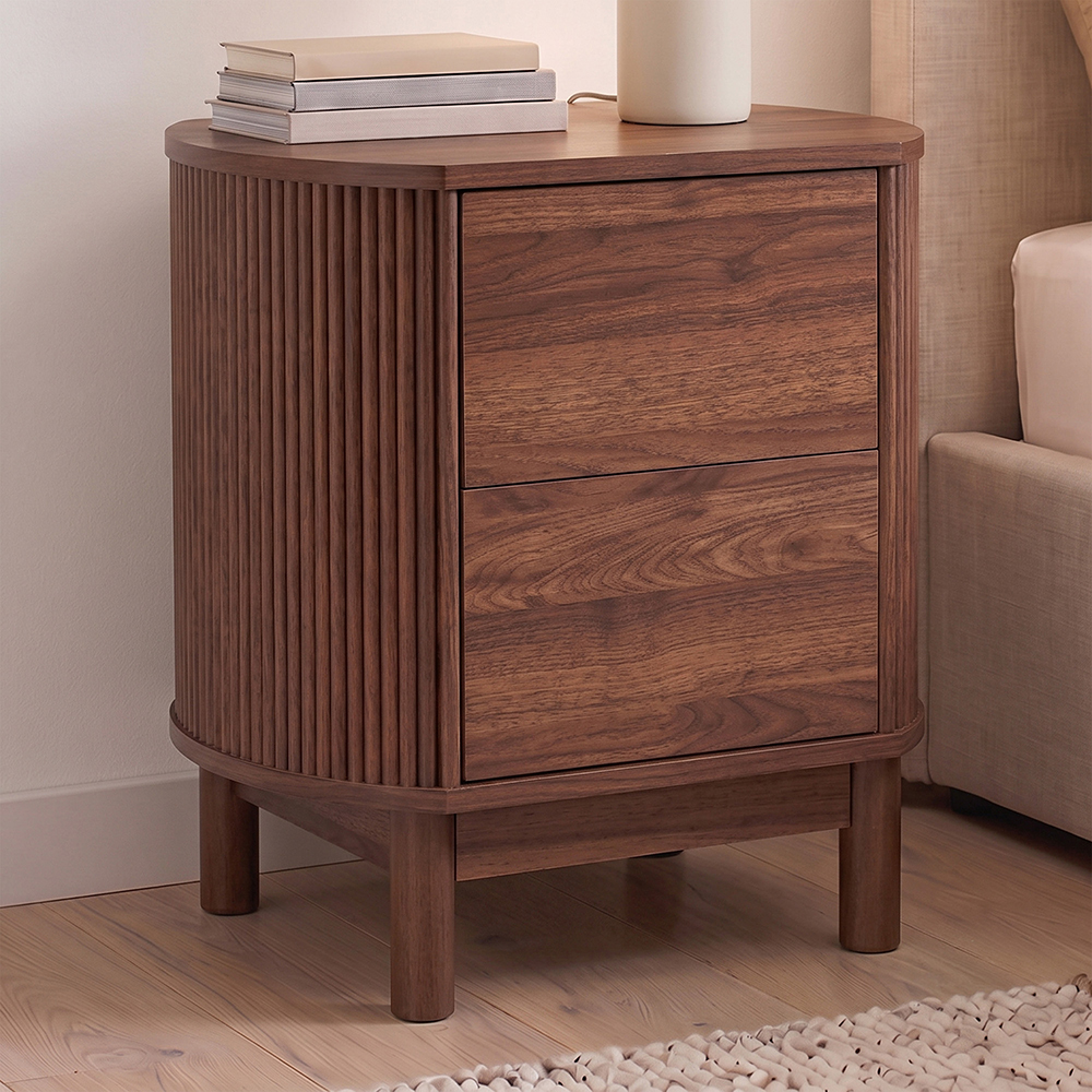 Villeneuve 2 Drawer Bedside Table
