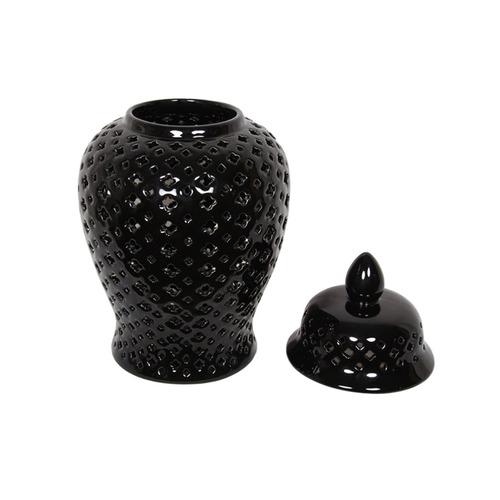 Black Moroccan Temple Jar