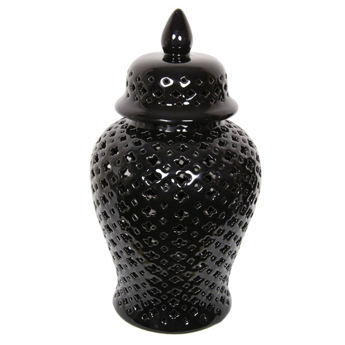 Black Moroccan Temple Jar