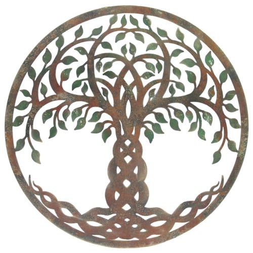 Home Accents Tree of Life Aluminium Wall Accent Temple & ster