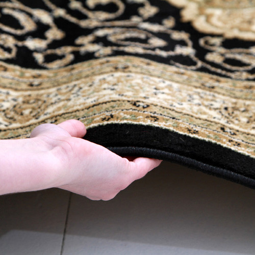 Samatra-Traditional-Persian-Style-Black-Ivory-Rug-IST-3-BI
